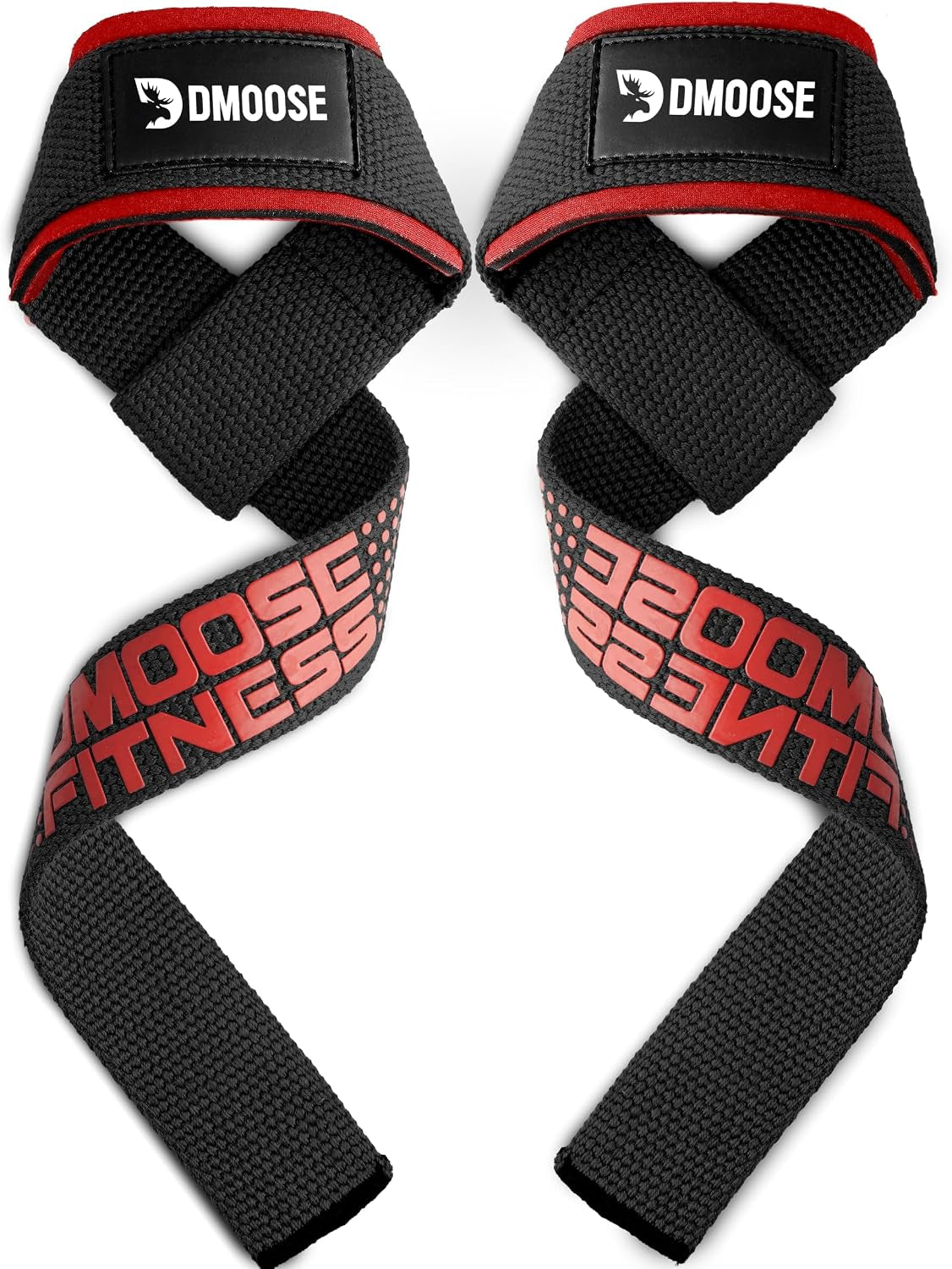 Lifting Straps 24" (Pair) – 5Mm Padded Durable Wrist Straps for Weightlifting & Powerlifting Weights – Cotton Lifting Straps with Silicone Grip for Men & Women – Gym Weight Training