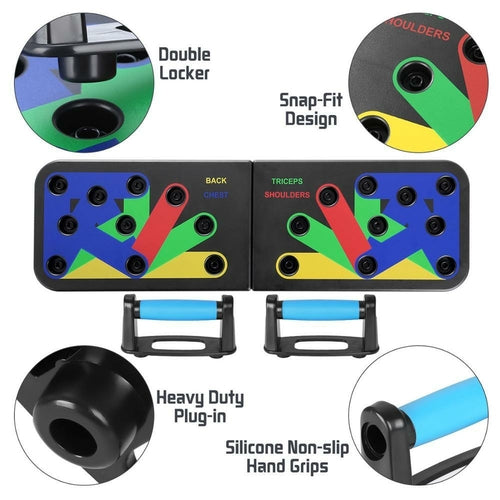 high quality Push up board 9 in 1 lock in